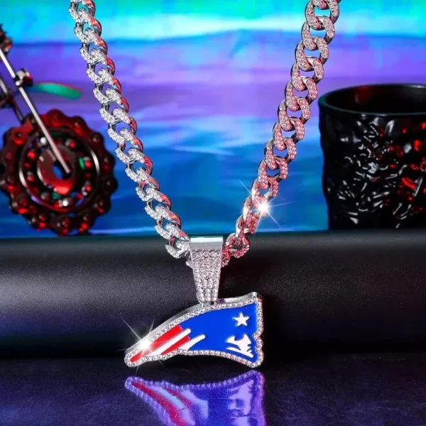 New England Patriots Pendant Necklace Fashion Jewelry SPTPNFJ022 - Image 4