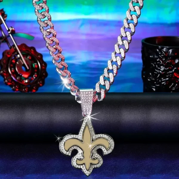 New Orleans Saints Pendant Necklace Fashion Jewelry SPTPNFJ023 - Image 2