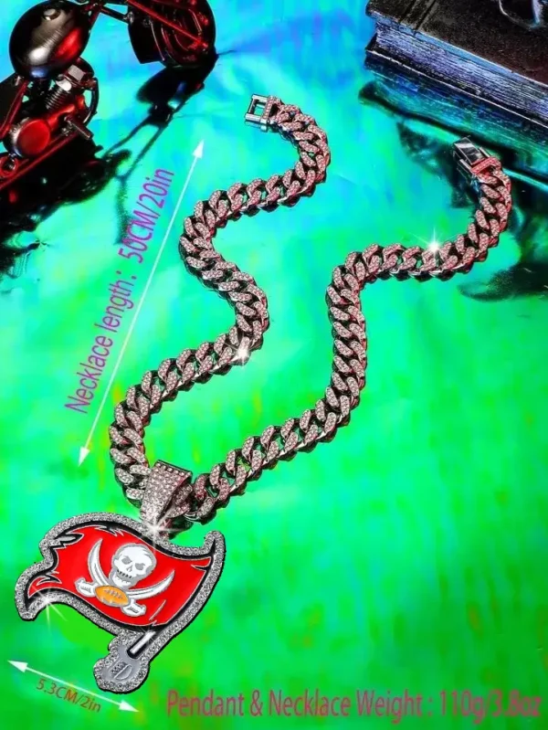Tampa Bay Buccaneers Pendant Necklace Fashion Jewelry SPTPNFJ024 - Image 6