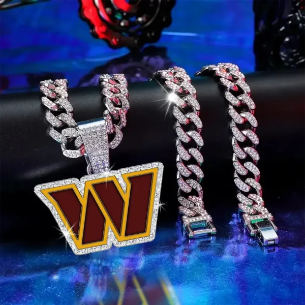 Washington Commanders Pendant Necklace Fashion Jewelry SPTPNFJ025