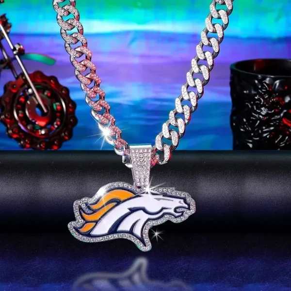 Denver Broncos Pendant Necklace Fashion Jewelry SPTPNFJ027 - Image 2