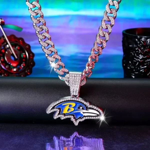 Baltimore Ravens Pendant Necklace Fashion Jewelry SPTPNFJ028 - Image 2