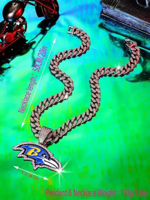 Baltimore Ravens Pendant Necklace Fashion Jewelry SPTPNFJ028 - Image 4