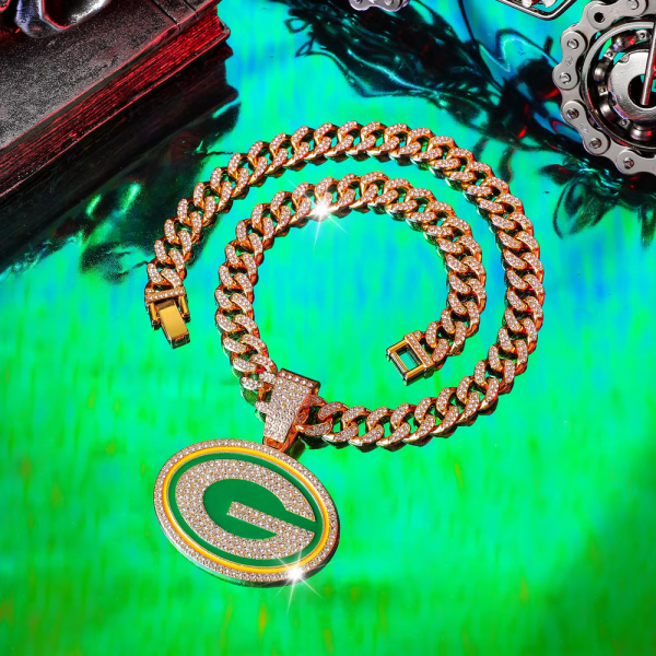Green Bay Packers Pendant Necklace Fashion Jewelry SPTPNFJ029 - Image 5