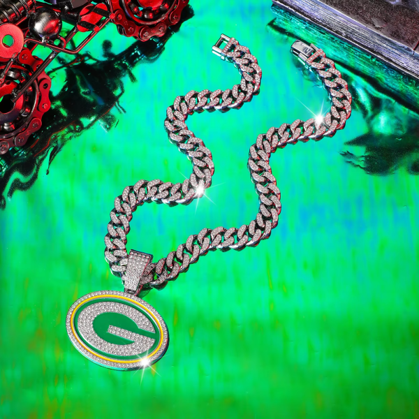 Green Bay Packers Pendant Necklace Fashion Jewelry SPTPNFJ029 - Image 3