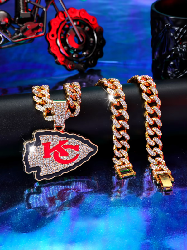 Kansas City Chiefs Pendant Necklace Fashion Jewelry SPTPNFJ030 - Image 2