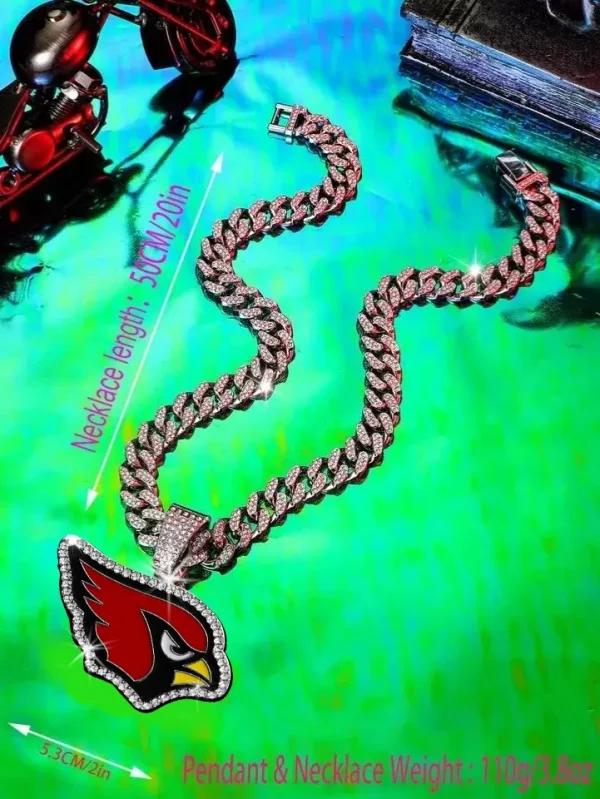 Arizona Cardinals Pendant Necklace Fashion Jewelry SPTPNFJ033 - Image 6