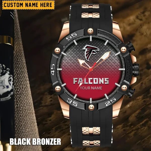 Atlanta Falcons Silicon Strap Fashion Wrist Watch Trending 2025 SPTSSFWW002