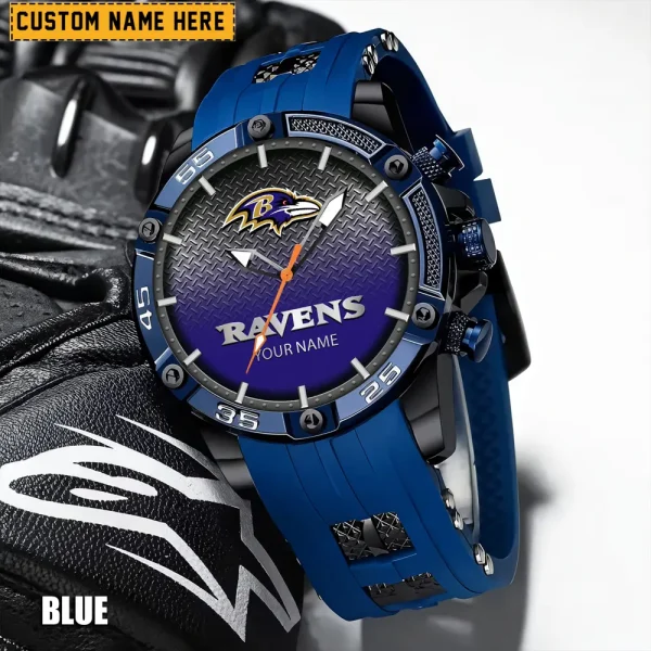 Baltimore Ravens Silicon Strap Fashion Wrist Watch Trending 2025 SPTSSFWW003 - Image 3