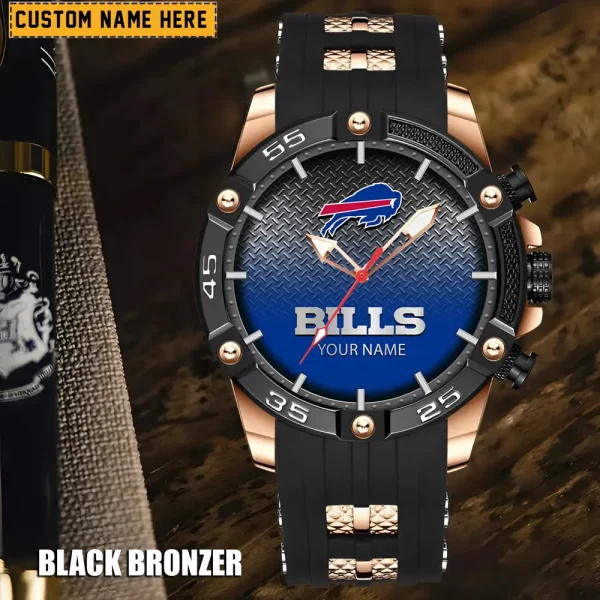 Buffalo Bills Silicon Strap Fashion Wrist Watch Trending 2025 SPTSSFWW004
