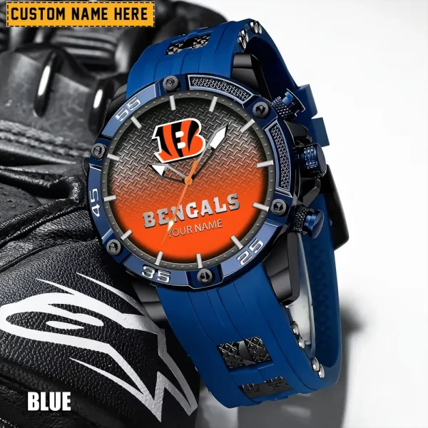 Cincinnati Bengals Silicon Strap Fashion Wrist Watch Trending 2025 SPTSSFWW007 - Image 2