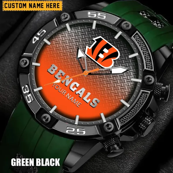 Cincinnati Bengals Silicon Strap Fashion Wrist Watch Trending 2025 SPTSSFWW007 - Image 5
