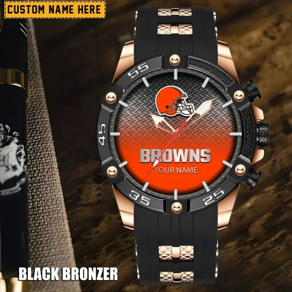 Cleveland Browns Silicon Strap Fashion Wrist Watch Trending 2025 SPTSSFWW008