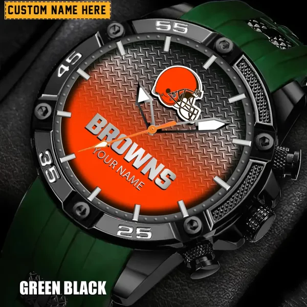 Cleveland Browns Silicon Strap Fashion Wrist Watch Trending 2025 SPTSSFWW008 - Image 3