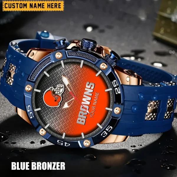 Cleveland Browns Silicon Strap Fashion Wrist Watch Trending 2025 SPTSSFWW008 - Image 4
