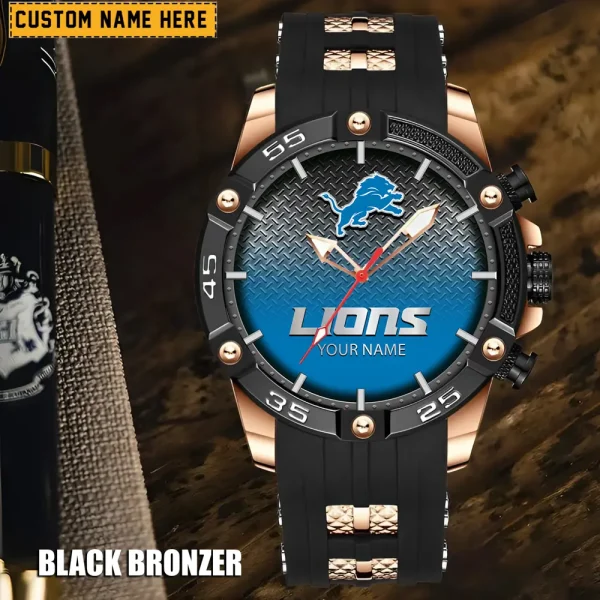 Detroit Lions Silicon Strap Fashion Wrist Watch Trending 2025 SPTSSFWW011
