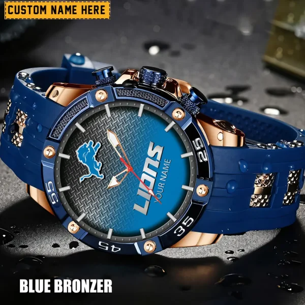 Detroit Lions Silicon Strap Fashion Wrist Watch Trending 2025 SPTSSFWW011 - Image 4