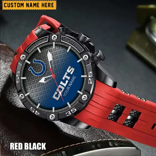 Indianapolis Colts Silicon Strap Fashion Wrist Watch Trending 2025 SPTSSFWW014 - Image 3