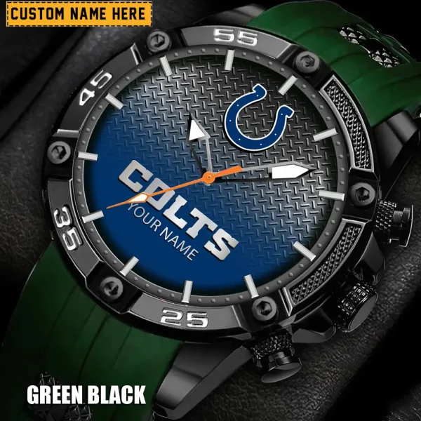 Indianapolis Colts Silicon Strap Fashion Wrist Watch Trending 2025 SPTSSFWW014 - Image 4