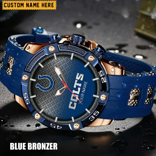 Indianapolis Colts Silicon Strap Fashion Wrist Watch Trending 2025 SPTSSFWW014 - Image 5