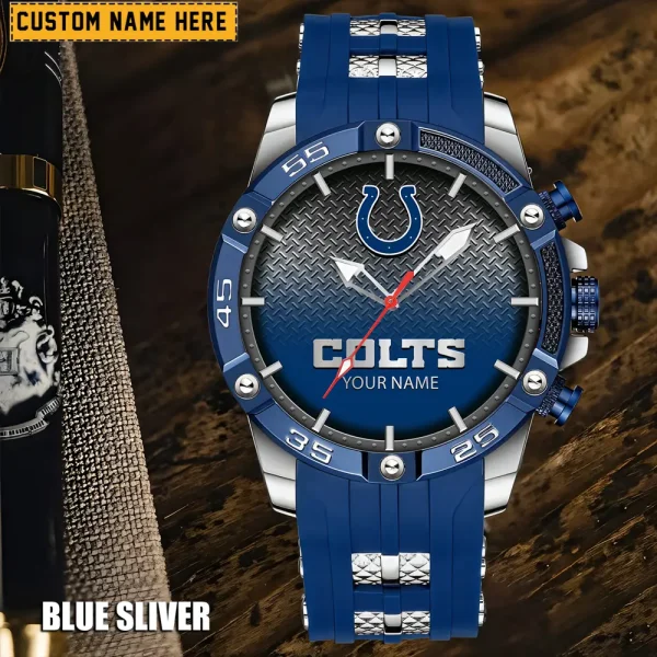 Indianapolis Colts Silicon Strap Fashion Wrist Watch Trending 2025 SPTSSFWW014 - Image 6