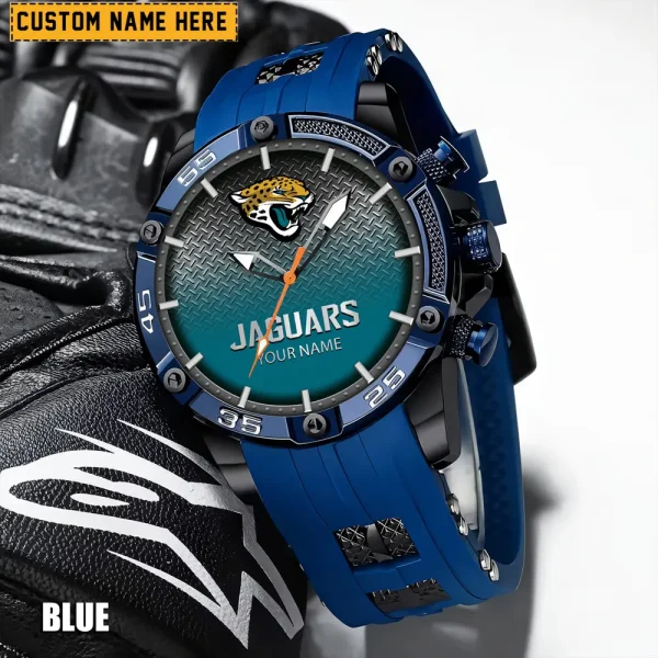 Jacksonville Jaguars Silicon Strap Fashion Wrist Watch Trending 2025 SPTSSFWW015 - Image 2