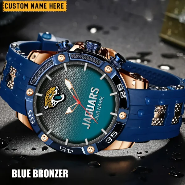 Jacksonville Jaguars Silicon Strap Fashion Wrist Watch Trending 2025 SPTSSFWW015 - Image 4