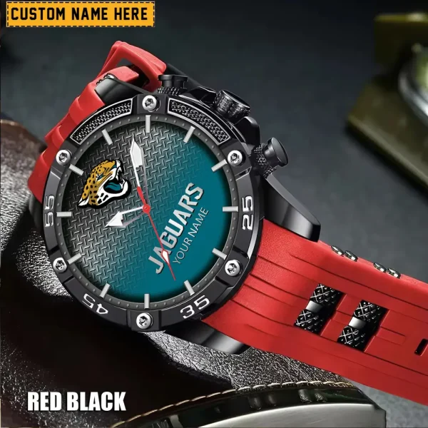 Jacksonville Jaguars Silicon Strap Fashion Wrist Watch Trending 2025 SPTSSFWW015 - Image 6