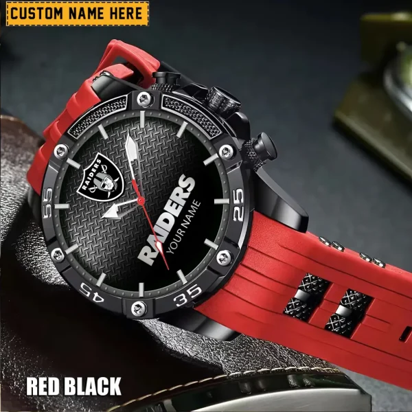 Las Vegas Raiders Silicon Strap Fashion Wrist Watch Trending 2025 SPTSSFWW017 - Image 2