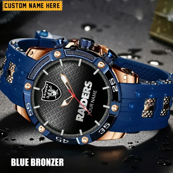 Las Vegas Raiders Silicon Strap Fashion Wrist Watch Trending 2025 SPTSSFWW017 - Image 3
