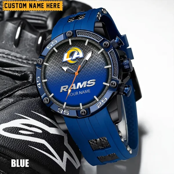 Los Angeles Rams Silicon Strap Fashion Wrist Watch Trending 2025 SPTSSFWW019 - Image 2