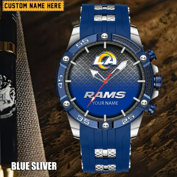 Los Angeles Rams Silicon Strap Fashion Wrist Watch Trending 2025 SPTSSFWW019 - Image 3