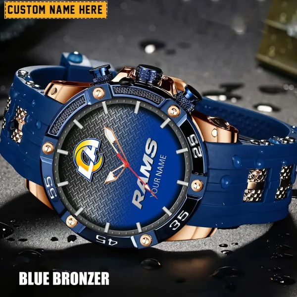 Los Angeles Rams Silicon Strap Fashion Wrist Watch Trending 2025 SPTSSFWW019 - Image 4