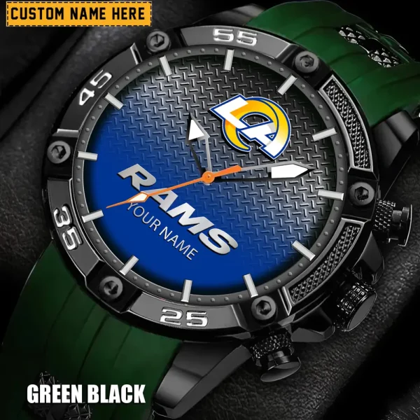 Los Angeles Rams Silicon Strap Fashion Wrist Watch Trending 2025 SPTSSFWW019 - Image 5