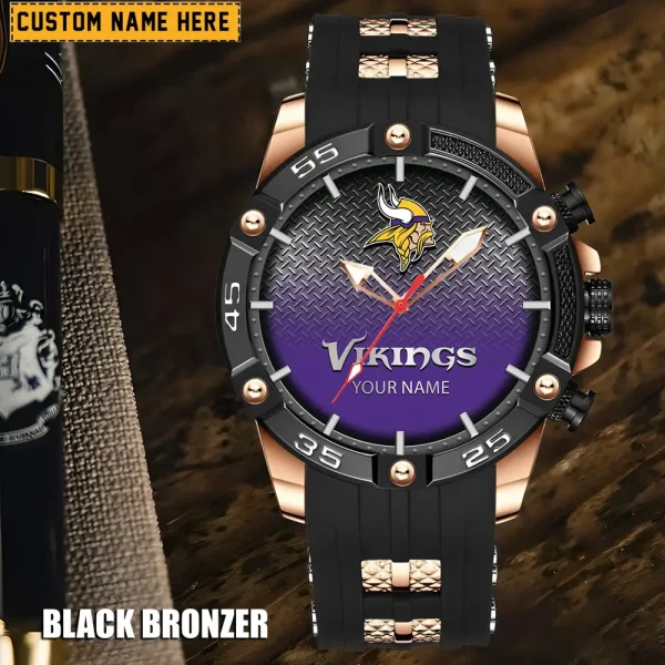 Minnesota Vikings Silicon Strap Fashion Wrist Watch Trending 2025 SPTSSFWW021