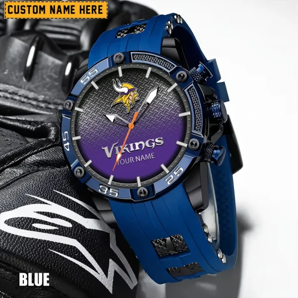 Minnesota Vikings Silicon Strap Fashion Wrist Watch Trending 2025 SPTSSFWW021 - Image 2