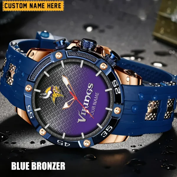 Minnesota Vikings Silicon Strap Fashion Wrist Watch Trending 2025 SPTSSFWW021 - Image 4