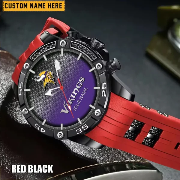 Minnesota Vikings Silicon Strap Fashion Wrist Watch Trending 2025 SPTSSFWW021 - Image 6