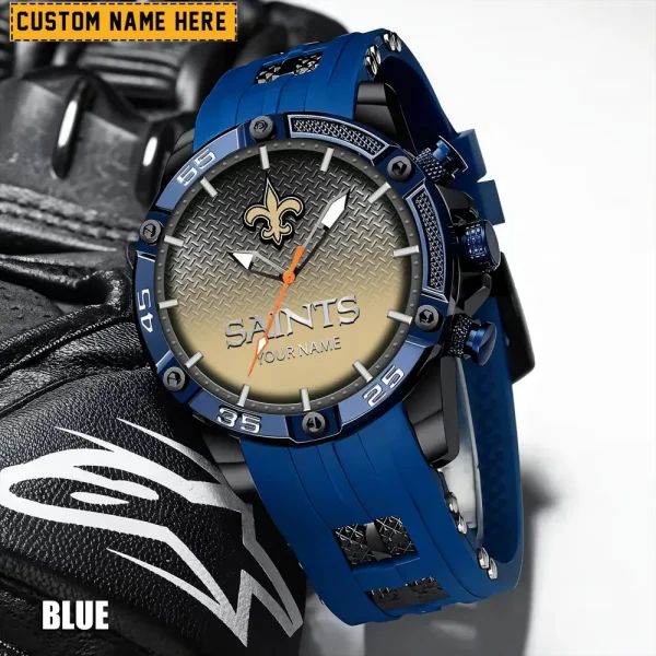 New Orleans Saints Silicon Strap Fashion Wrist Watch Trending 2025 SPTSSFWW023 - Image 2