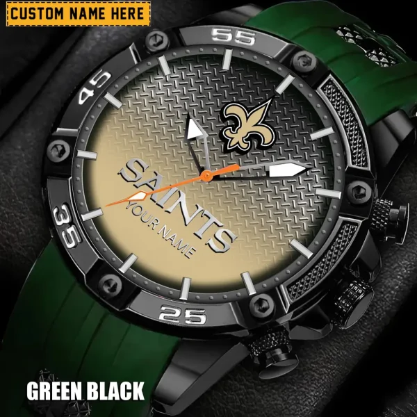 New Orleans Saints Silicon Strap Fashion Wrist Watch Trending 2025 SPTSSFWW023 - Image 4