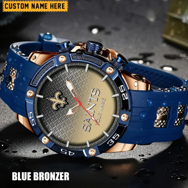 New Orleans Saints Silicon Strap Fashion Wrist Watch Trending 2025 SPTSSFWW023 - Image 5
