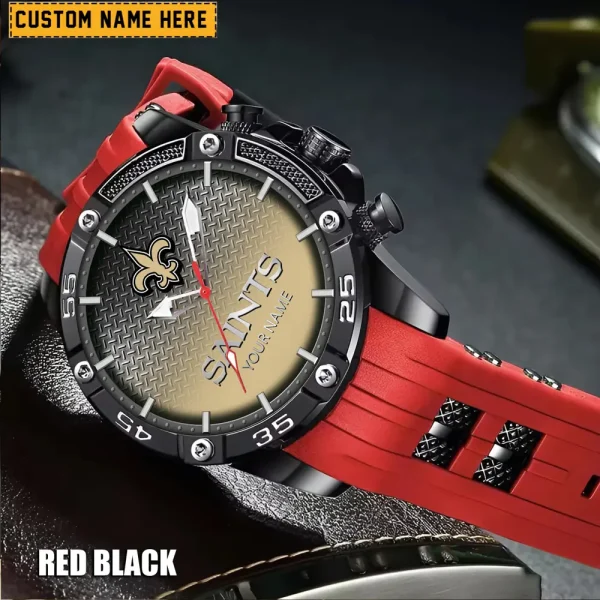 New Orleans Saints Silicon Strap Fashion Wrist Watch Trending 2025 SPTSSFWW023 - Image 6