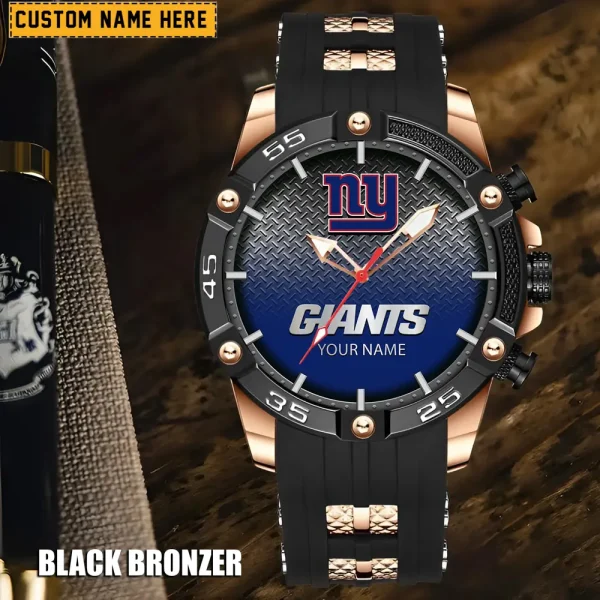 New York Giants Silicon Strap Fashion Wrist Watch Trending 2025 SPTSSFWW024