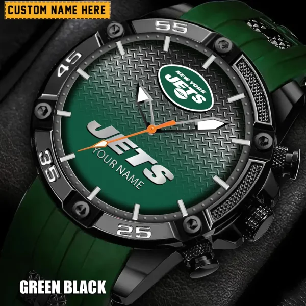 New York Jets Silicon Strap Fashion Wrist Watch Trending 2025 SPTSSFWW025 - Image 2