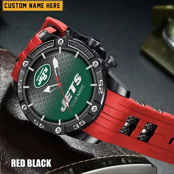 New York Jets Silicon Strap Fashion Wrist Watch Trending 2025 SPTSSFWW025 - Image 4