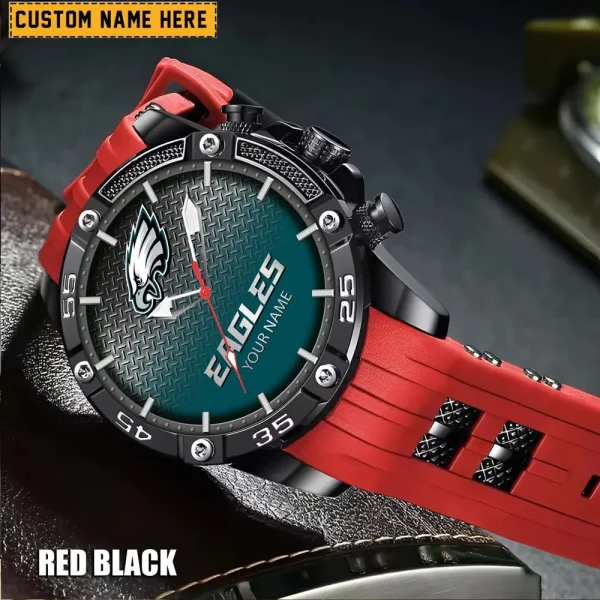 Philadelphia Eagles Silicon Strap Fashion Wrist Watch Trending 2025 SPTSSFWW026 - Image 2