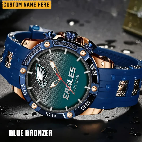 Philadelphia Eagles Silicon Strap Fashion Wrist Watch Trending 2025 SPTSSFWW026 - Image 4