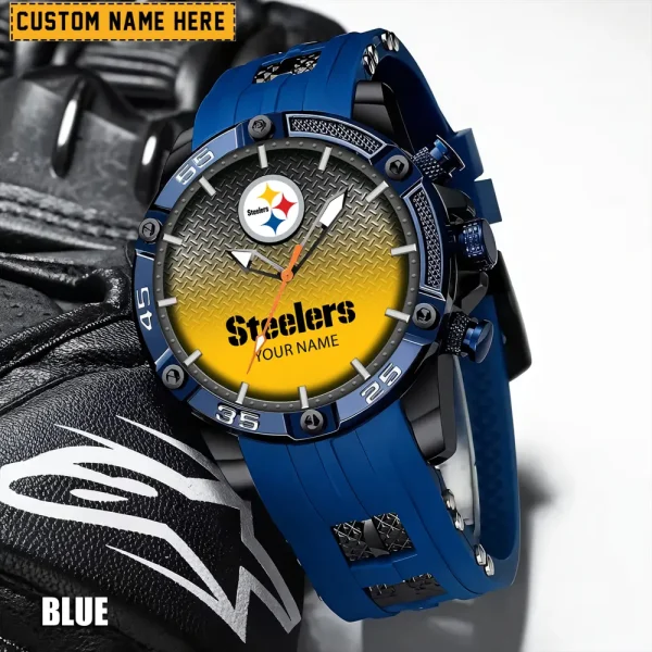 Pittsburgh Steelers Silicon Strap Fashion Wrist Watch Trending 2025 SPTSSFWW027 - Image 2