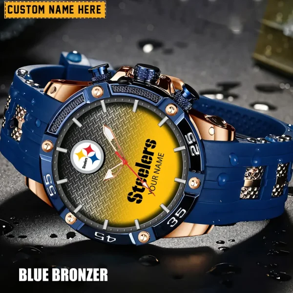 Pittsburgh Steelers Silicon Strap Fashion Wrist Watch Trending 2025 SPTSSFWW027 - Image 4
