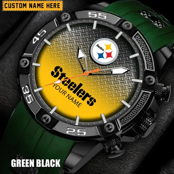 Pittsburgh Steelers Silicon Strap Fashion Wrist Watch Trending 2025 SPTSSFWW027 - Image 5